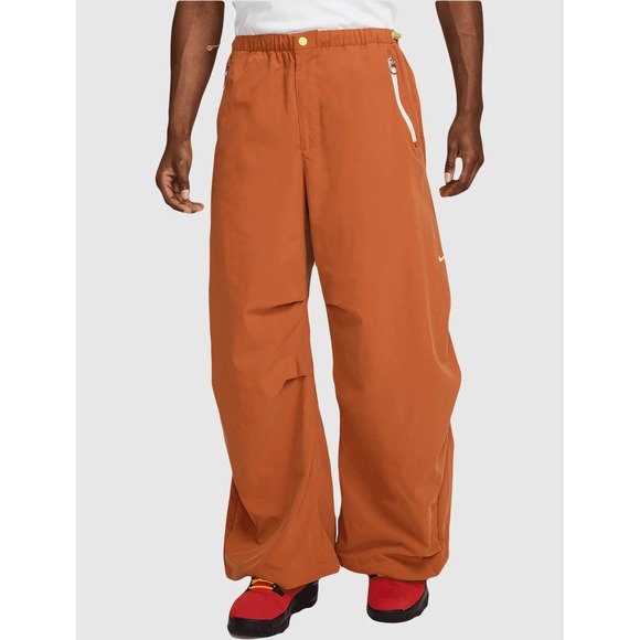 NIKE Project F.R.O.G. Parachute Trousers Dark Russet Orange HJ3288-246 Small